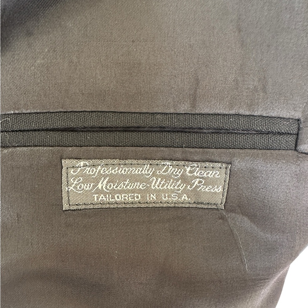 Vintage Christian Dior Monsieur Black Satin Lapel Tuxedo Jacket Blazer 44L‎ - Picture 6 of 12